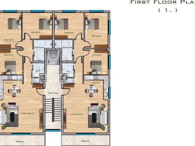 Daire 2+1 Gazimağusa, 212523