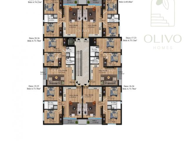 Daire 2+1 Girne, 76391