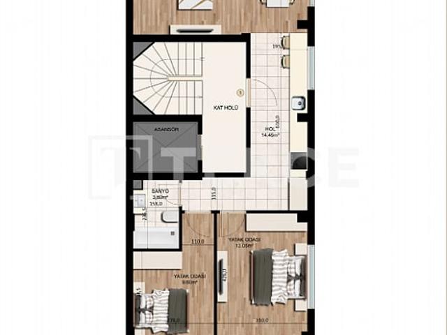 Daire 2+1 İstanbul, Türkiye 169367