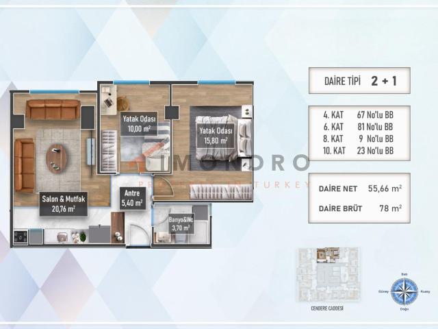 Daire 2+1 Kâğıthane, İstanbul, Türkiye 176419