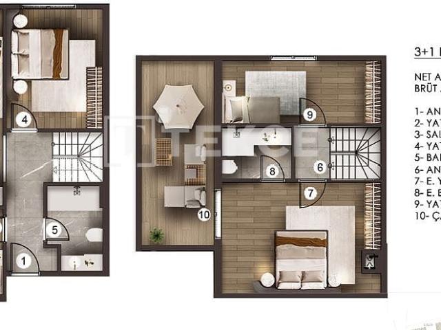 Daire 3+1 İstanbul, Türkiye 161607