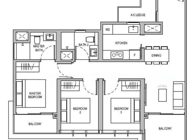 Dairy Farm Residences D23, Apartment