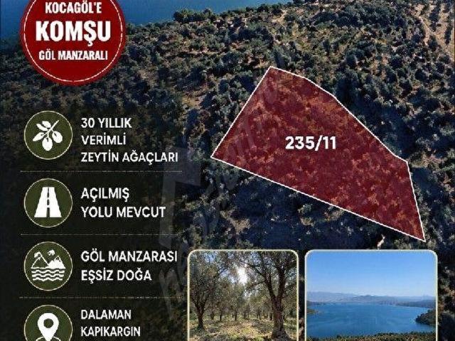 DALAMAN KAPUKARGIN KÖYÜNDE KOCAGÖL MANZARALI RESMİ YOLA CEPHE YATIRIMLIK 2B STATÜSÜNDE SATILIK ARAZİ