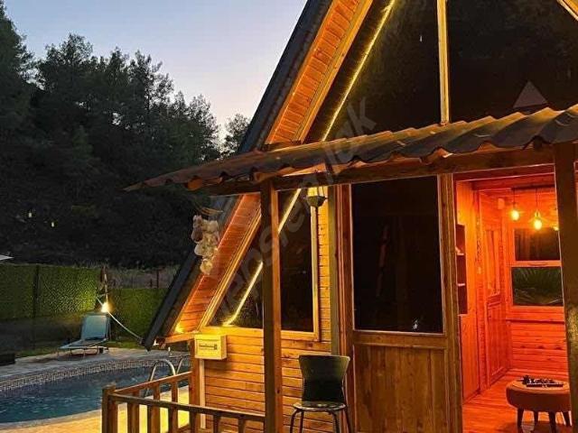 DALAMAN KARACAAGAÇ'TA SATILIK 575 m2 TARLA VE BUNGALOW EV