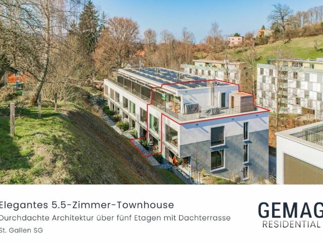 Das Beste aus Stadt und Natur Stilvolles 5.5 Zimmer Townhouse mit Dachterrasse