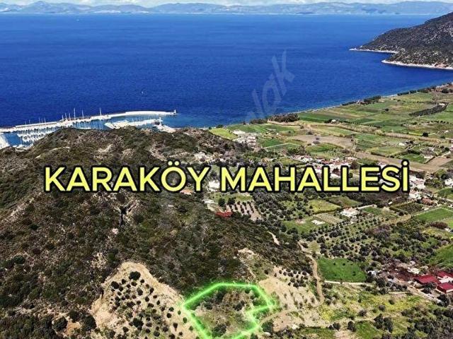 Datça karaköy mahallesi 2906 m2 resmi yolu olan tarla