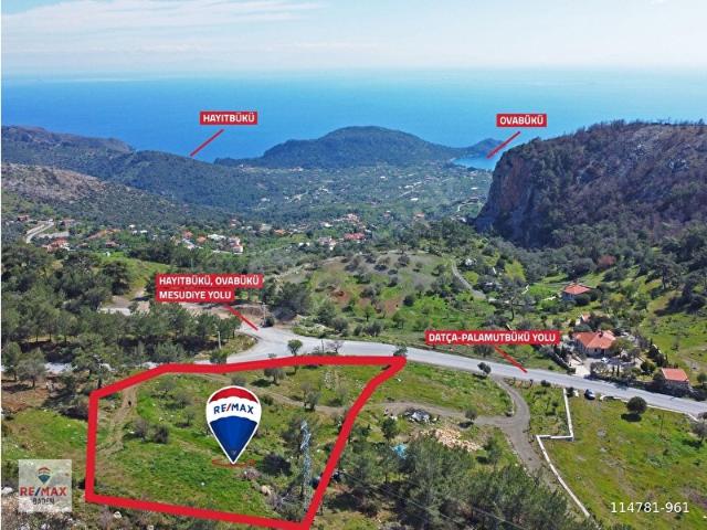Datça Mesudiyede Deniz Manzaralı Satılık 5,211m2 imarlı Arsa