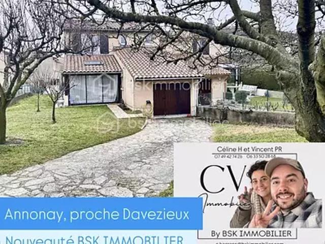 Davézieux 07430 Achat / Vente maison 4 pièces t4 terrasse cave