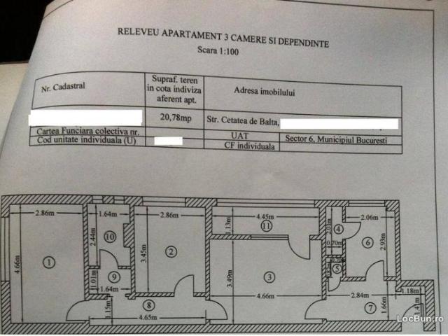 De vanzare, apartament 3 camere, Militari, GORJULUI!