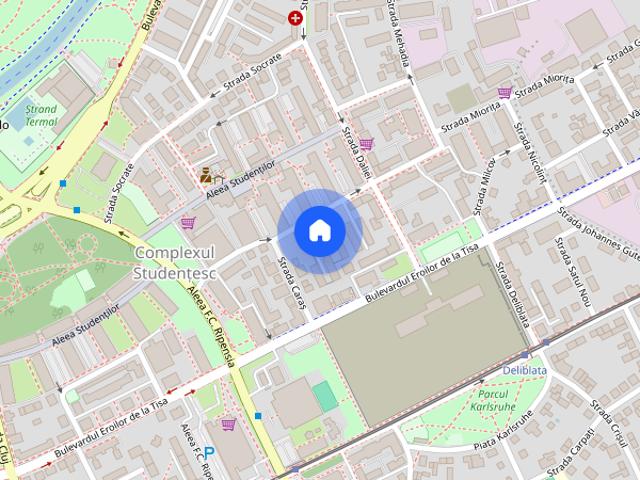 De Închiriat Apartament cu 2 camere Complex Studențesc Timișoara