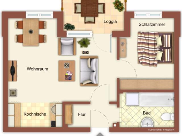 Demnächst frei! 1 Zimmer Wohnung in Mönchengladbach Waldhausen