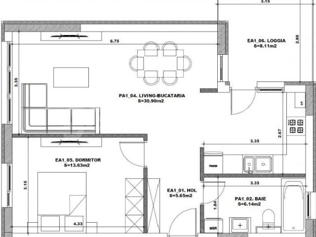 Denver Aviatiei | 2 camere | 76mpc | orientare Est Vest | ID:1162749