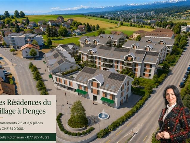 Denges – 3,5 Zimmer Wohnung von 94 m² mit einem Garten von 30 m²