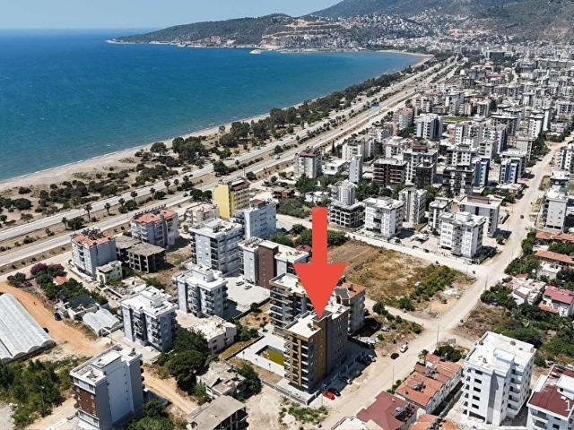 DENİZE 100M HAVUZLU LÜKS SİTE İÇİNDE 1+1 EŞYALI KİRALIK DAİRE
