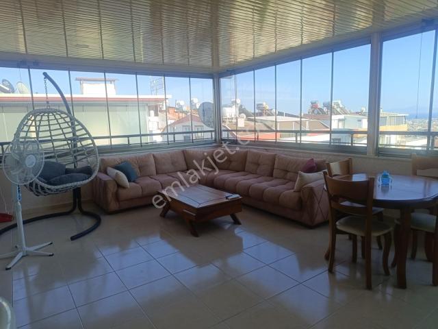 Deniz Manzaralı, Ayrı Mutfaklı Eşyasız Kiralık Dubleks