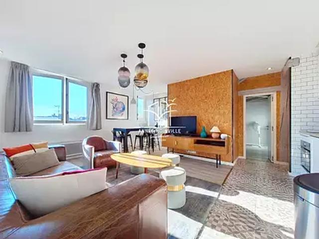 Deauville 14800 Achat / Vente appartement 3 pièces t3 au dernier étage