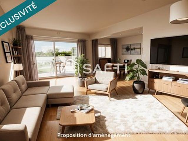 Découvrez cet appartement lumineux avec balcon, veranda et parkings