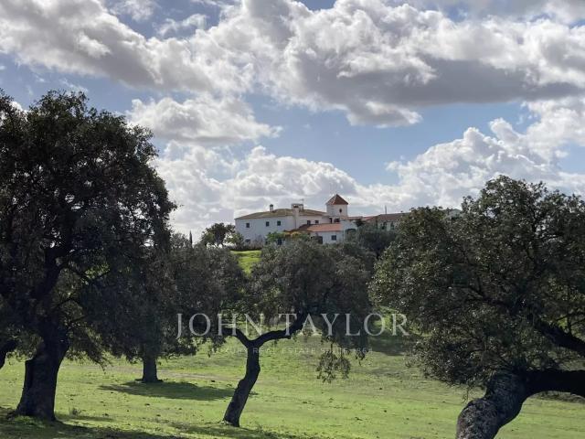 Dehesa con cortijo a orillas del Embalse de Alqueva