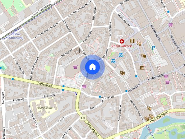 Dejlig 1 værelses lejlighed midt i Odense C