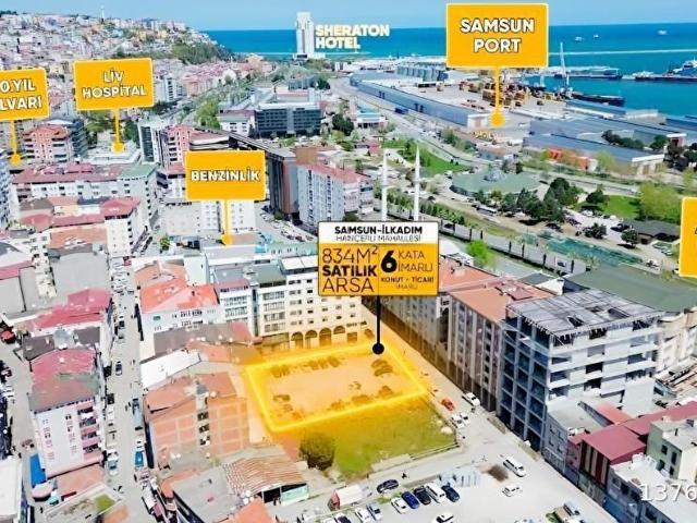 DEKA GAYRİMENKUL'DEN İLKADIM'DA TİCARİ+KONUT İMARLI 834m ARSA