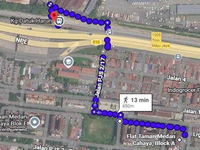 Dekat KTM Stesen KG Dato Harun Pangsapuri Taman Medan Cahaya