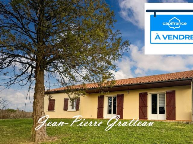 Dept de la Vienne 86 Maison de plain pied à vendre type 5 pièces OYRE 86