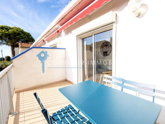 Dépt Gard 30, à vendre Le Grau Du Roi Appartement T2 Cabin