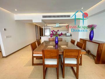 Depa con terraza y vista a las áreas comunes