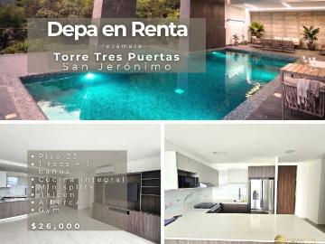 Depa de 1 rec en renta, Torre Tres Puertas, San Jer?nimo