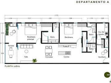 Departamento 1 recámara de doble altura en Cancún