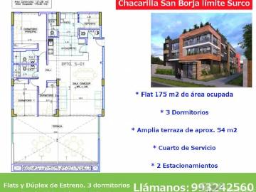 Departamento con amplia terraza Estreno Chacarilla San Borja limite con Surco