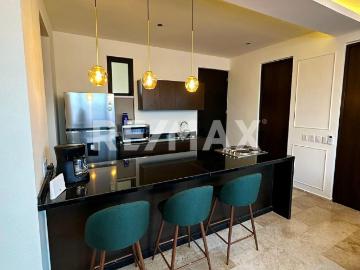 Departamento amueblado de 1 recámara en planta baja, Temozon Nte MERIDA