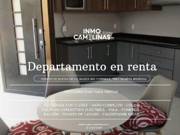 ¡DEPARTAMENTO AMUEBLADO EN RENTA! PUERTO DE BUENAVISTA, MORELIA, MICHOACÁN