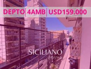 Departamento Balvanera 4amb. c/balcón corrido al frente 105 m²