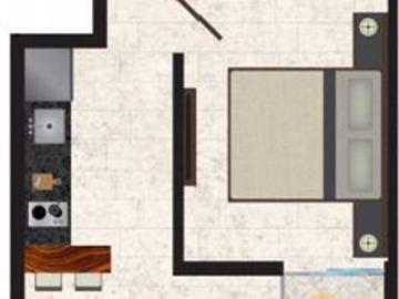 Departamento BR1 BA1 condominio Zilha 42, Playa del Carmen