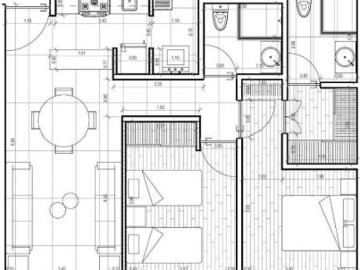 Departamento de 1 rec en Venta en la Col. Acacias