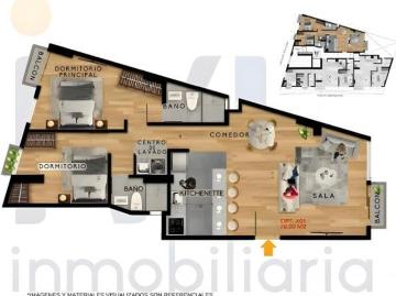 Departamento de 72m2 en Surquillo