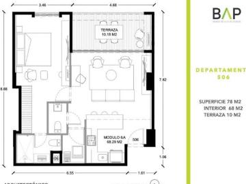 Departamento de 68 m² con 1 recámara en venta en BIKIA