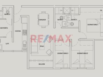 Departamento en alquiler en Bellavista a S/1,790 al mes