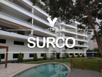 Departamento en alquiler sin amoblar urb. Cerros de camacho, surco