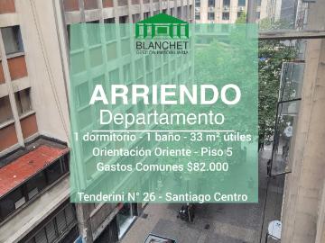 Departamento en Arriendo en Santiago 1 dormitorio 1 baño
