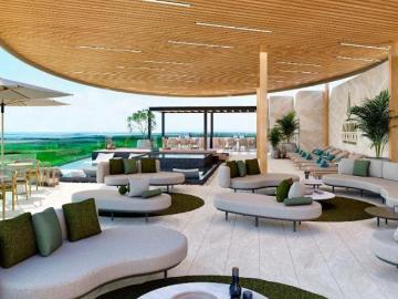 Departamento en pre venta de 1 recámara con vista a la laguna Cancún