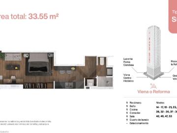 DEPARTAMENTO EN PREVENTA THE UNIVERSITY TOWER TIPO S5