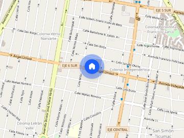 Departamento en renta disponible en Ángel Urraza, Colonia Independencia, C.P. 03630