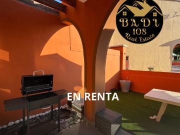 Renta departamento amueblado con terraza, jard?n y hermosa vista al jard?n principal replica del cen