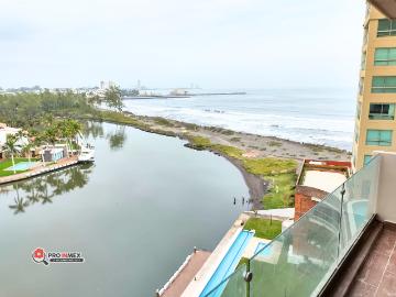 DEPARTAMENTO EN RENTA FRENTE AL MAR CON MUELLE Y ALBERCA FRENTE AL DORADO