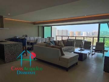 Departamento en renta La Isla Residences, Costera De Las Palmas Lt H 10, Playa Diamante, Aeropuerto, Acapulco, Guerrero, México