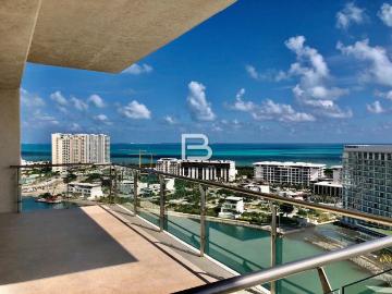 Departamento en renta Puerto Cancún, Cancún