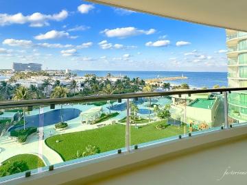 Departamento en renta Puerto Cancún, Cancún