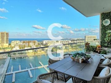 Departamento en renta Puerto Cancún, Cancún